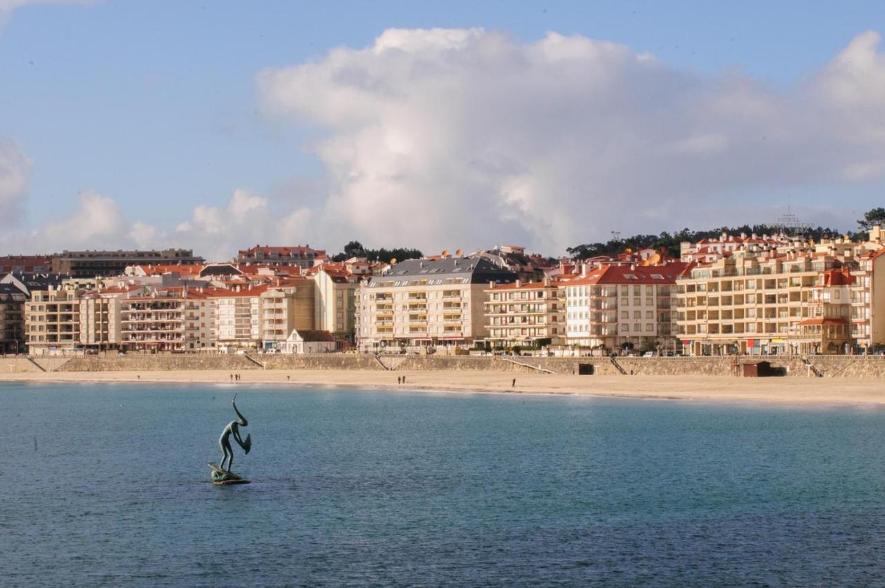 Apartamento Centro Sanxenxo Con Parking Gratis Bagian luar foto